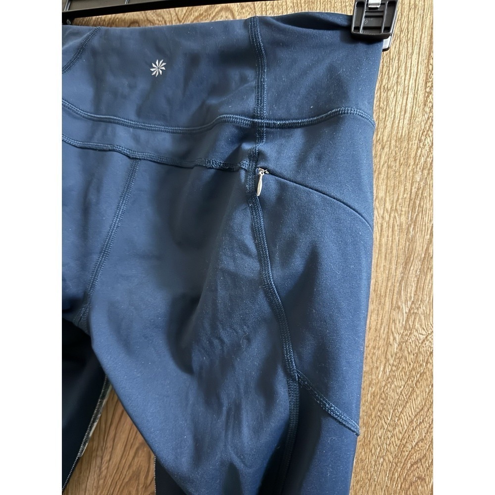Athleta Oasis Contender 7/8 Lagoon Teal Legging Tropical XSP Petite Women Active - Picture 4 of 9